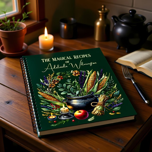 Cuaderno Recetas de Cauldron de brujas personalizadas (Subido por el creador)
