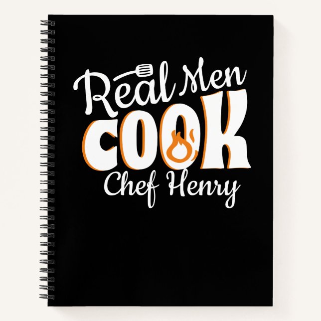 Cuaderno Recetas de Cocina de Hombres Reales (Anverso)