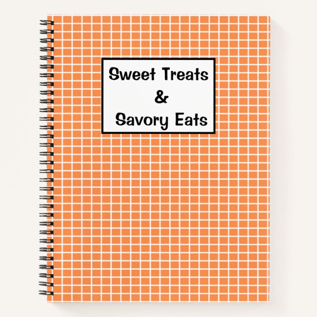 Cuaderno Recetas de Dulces y Comidas Saladas (Anverso)