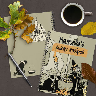 Cuaderno Recetas de Halloween Witch Scary
