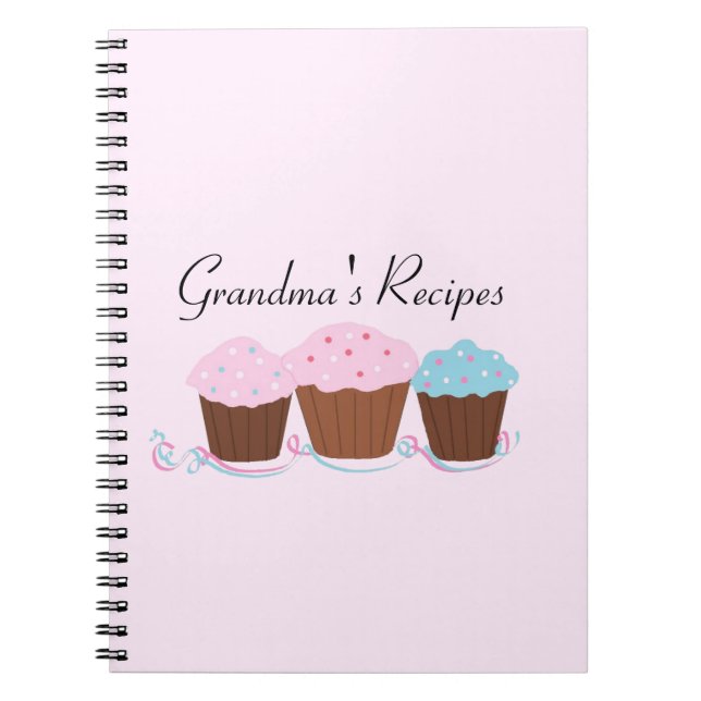Cuaderno Recetas de la Abuela - Cupcakes Glaseados (Frente)