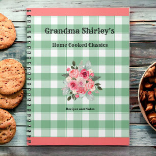 Cuaderno Recetas de la Abuela Granja de Gingham Campestre