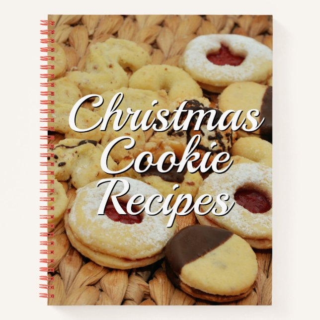 Cuaderno Recetas de la cookie de los navidades (Anverso)
