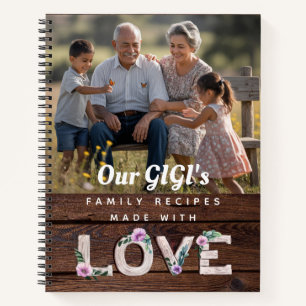 Cuaderno Recetas de la familia Gigi - Añadir foto y texto