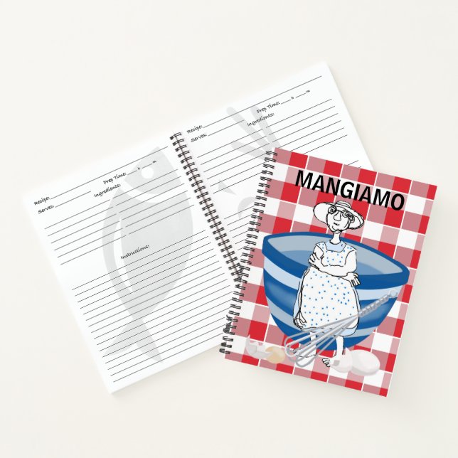 Cuaderno Recetas de la Nonna Italiana de Mangiamo (Interior)