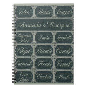 Cuaderno Recetas de la pizarra