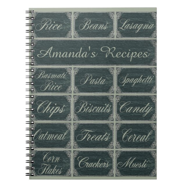Cuaderno Recetas de la pizarra (Frente)