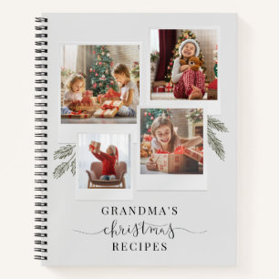 Cuaderno Recetas de los Navidades de la abuela del collage