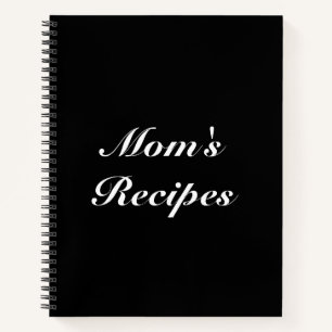 Cuaderno Recetas de mamá, personalizado de regalo de cumpl