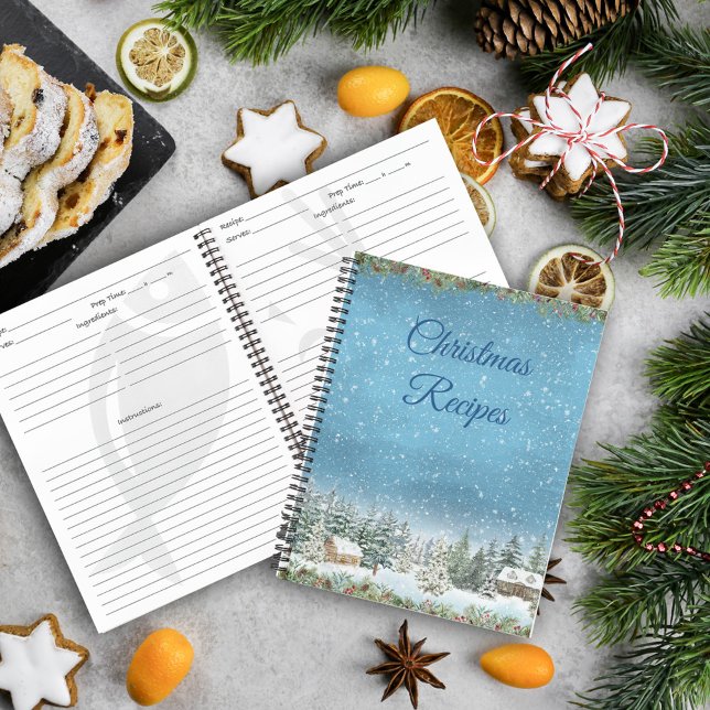 Cuaderno Recetas de Navidades de paisajes forestales acuare (Subido por el creador)