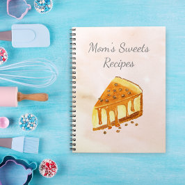 Cuaderno Recetas de pastelería de cheesecake acuarela de du