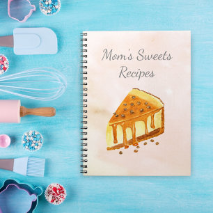 Cuaderno Recetas de pastelería de cheesecake acuarela de du