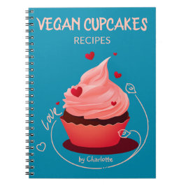 Cuaderno Recetas de pasteles veganos, libro de recetas Pers