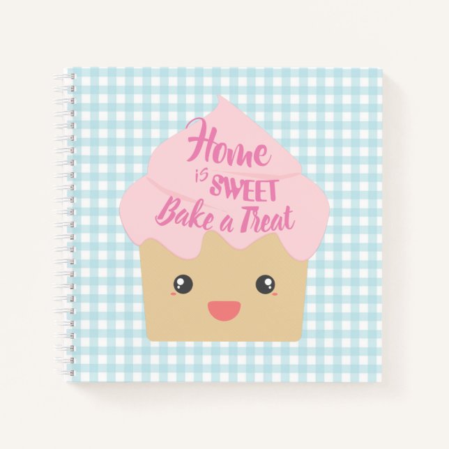 Cuaderno Recetas de postre de torta de Kawaii (Anverso)