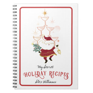 Cuaderno Recetas de Santa de Navidad Tini Bit Merry Martini