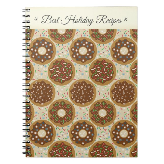 Cuaderno Recetas de vacaciones temáticas de donas (Frente)