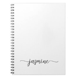 Cuaderno Recetas del Libro de Cocina Blanco Simple y Femeni