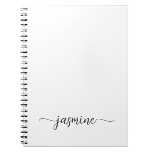 Cuaderno Recetas del Libro de Cocina Blanco Simple y Femeni