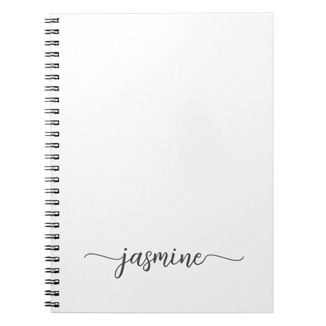 Cuaderno Recetas del Libro de Cocina Blanco Simple y Femeni (Frente)