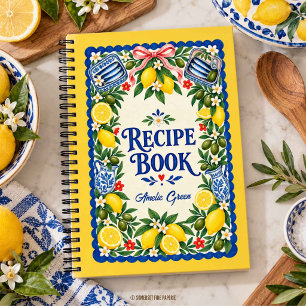 Cuaderno Recetas en Blanco Latas de Sardina Limones Mediter