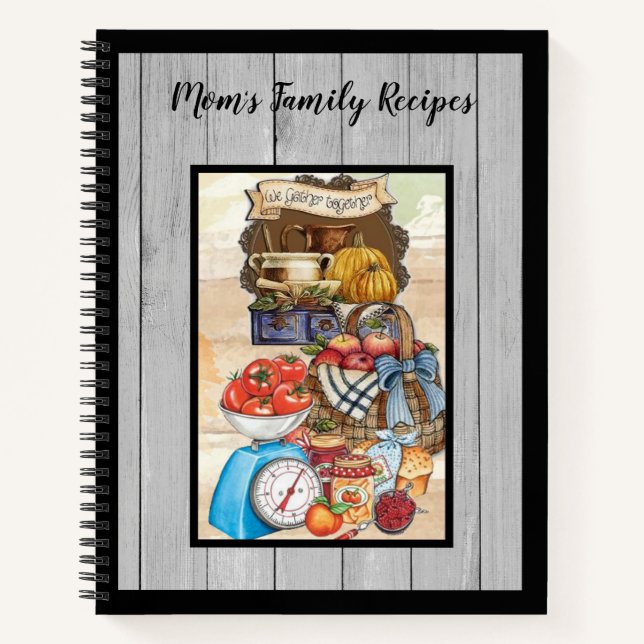 Cuaderno Recetas familiares de mamá - Cocina del campo (Anverso)