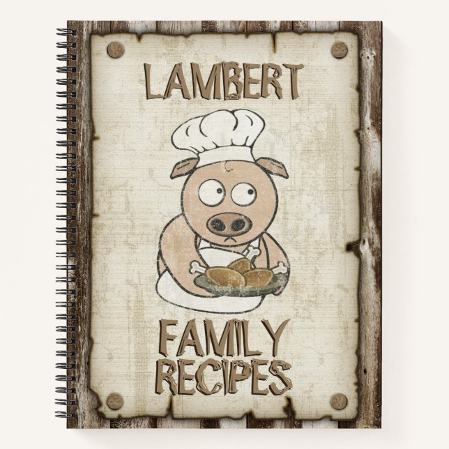 Cuaderno Recetas familiares del chef de cerdo (Anverso)