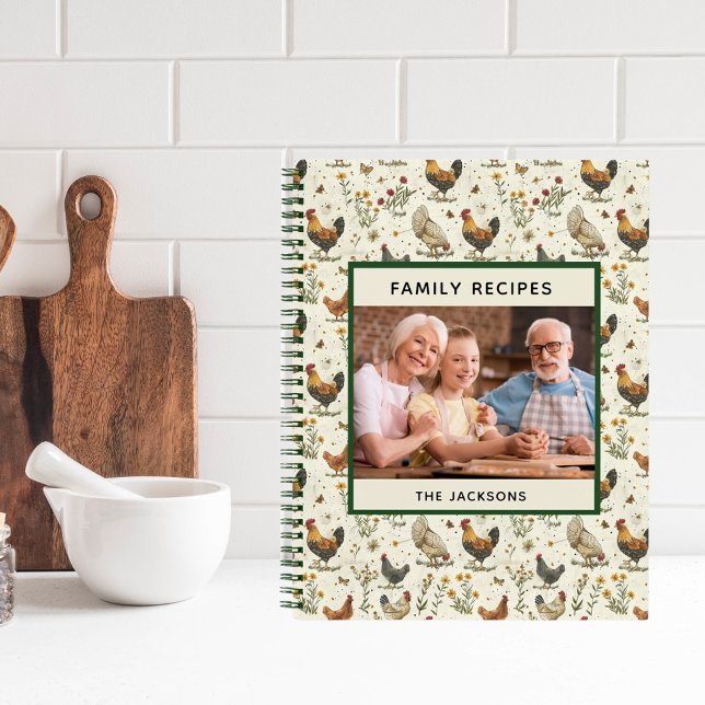 Cuaderno recetas familiares foto casa de campo gallos galli (Subido por el creador)