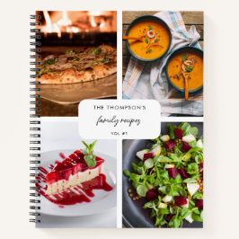 Cuaderno Recetas familiares modernas 4 recetas de Collage d