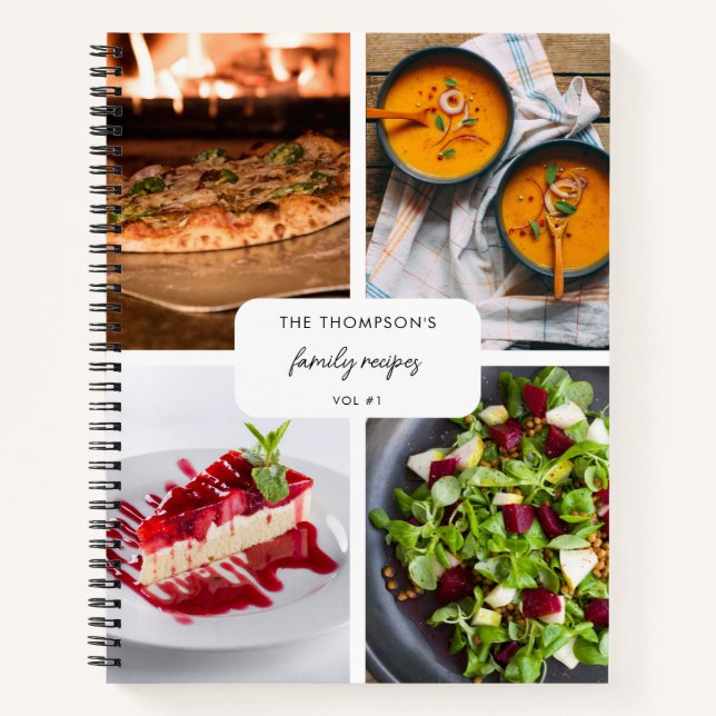 Cuaderno Recetas familiares modernas 4 recetas de Collage d (Anverso)