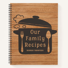 Cuaderno Recetas familiares personalizadas de cocina de mad