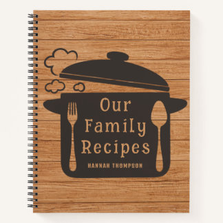 Cuaderno Recetas familiares personalizadas de cocina de mad