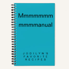 Cuaderno Recetas Favoritas Coloridas Minimalistas Deliciosa