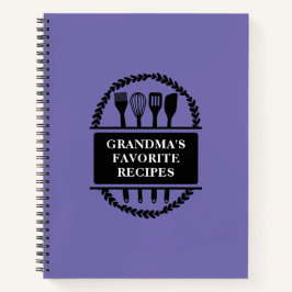Cuaderno Recetas favoritas de la abuela haciendo una receta
