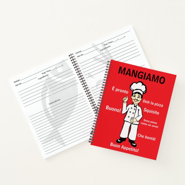 Cuaderno Recetas favoritas de Mangiamo en Italia (Interior)
