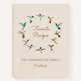 Cuaderno Recetas favoritas de personalizados Hummingbirds C