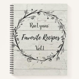 Cuaderno Recetas favoritas personalizadas