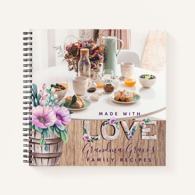 Cuaderno RECETAS - Heredero Regalo Madre Madre Mamá (Anverso)