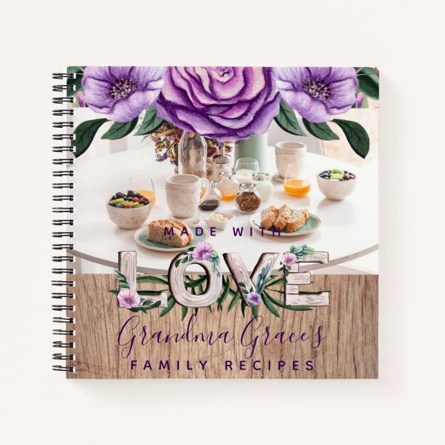 Cuaderno RECETAS - Heredero Regalo Madre Madre Mamá (Anverso)