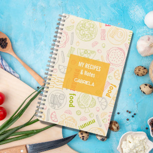 Cuaderno Recetas personalizadas con nombre