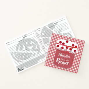 Cuaderno Recetas personalizadas de Jam y Gingham