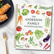 Recetas Personalizadas de Vegetales al Acuarela pa