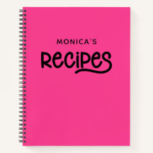 Recetas personalizadas fucsia
