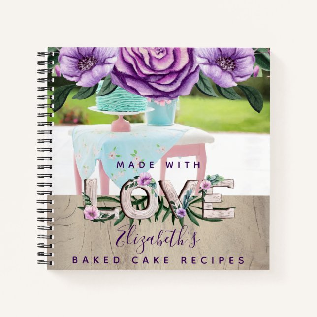 Cuaderno RECETAS - Personalizadas para la abuela recién cas (Anverso)