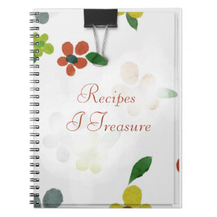 Cuaderno Recetas que valoro el bloc de notas