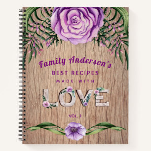 Cuaderno RECETAS - Regalo para la abuela de la familia Pers