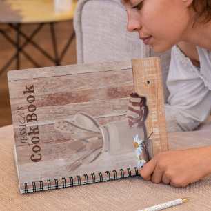 Cuaderno Recetas Rústicas Cocina Daisy Personalizadas