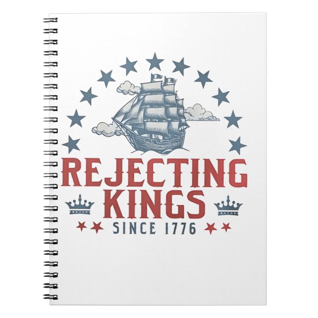 Cuaderno Rechazando reyes desde 1776 4 de julio (Frente)