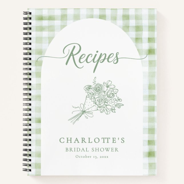 Cuaderno Recipe Book Bridal Shower (Anverso)
