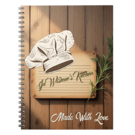 Cuaderno Recipe Journal for New Traditions | Wooden Recipe 