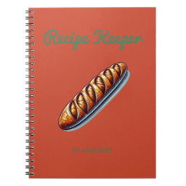 Cuaderno Recipe Keeper Bakery Terracotta Green Baking Lover
